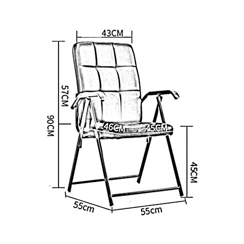 n/a Classic Leather Office Desk Guest Chair with Metal Frame, Comfortable and Breathable, Black