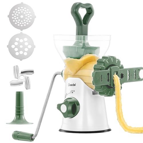 Geedel Meat Mincer Grinder and Sausage Maker Machine,Easy Cleaning & Fast Cutting Manual Meat Grinder,Suitable for Ground Meat, Sausage, Churros,