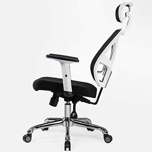 LZQDM Black Office Chair with Arms and Back Support Executive Adjustable Computer Chair Swivel Ergonomic Desk Chair Comfy Padded for Office/Home/