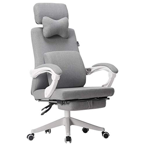 LEIGE Chairs,Swivel High Back Home Office Computer Desk Chairs Racing Chair with Headrest and Lumbar Support (Color : Gray, Size : 114 * 70 * 70c