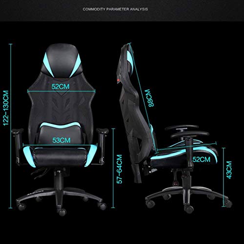 LZQDM Office Chair -Home Computer Chair Net Red Anchor Student Reclining E-sports Chair Single-Mesh Office Internet Cafe Game Turn Chair
