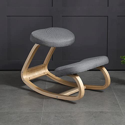 WALNUT Kneeling Chair Home Stool Living Room Furniture Wooden Kneeling Computer Posture Chair Anti-Hunchback Office Chair