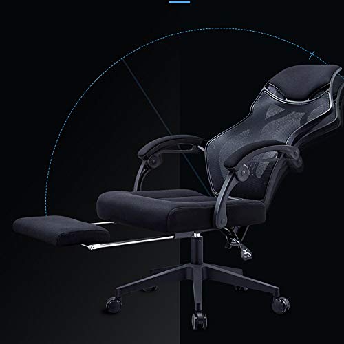 LXXSH Home Chair, Comfortable Office Chair for Office Area, Reclining Game Chair, Swivel Chair, Computer Chair, Electric Back Chair. (Color : A)