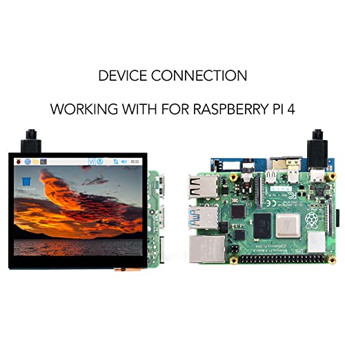 Acogedor 3.5 Inch HDMI LCD(E) IPS 640×480 Capacitive Touch Screen Display, with USB Type C Interface, for Raspberry Pi 4, for Jetson Nano, for Wi
