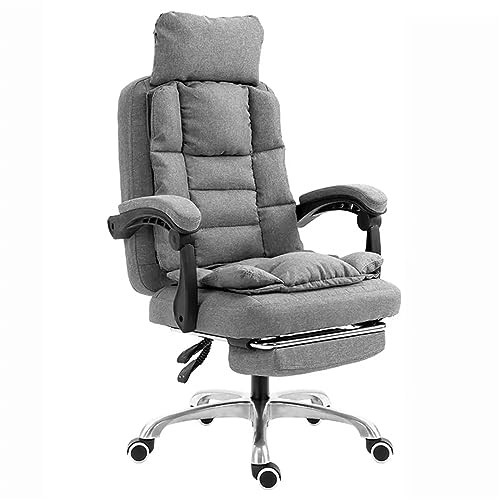 JHKZUDG Executive Office Chair, Home Office Desk Chair,Ergonomic Office Chair, Adjustable Back Rest 360° Swivel Gaming Chair,with Footrest And He