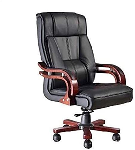 WZLYHD Desk Chair PU Leather High-Back Office Chair Adjustable Heigh Lock Function Swivel Leisure Recliner
