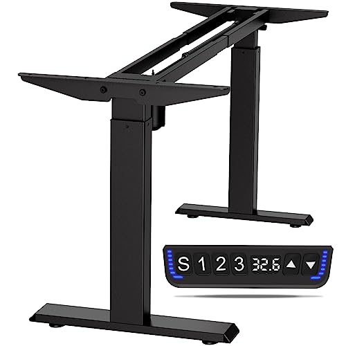 Subhtoh Electric Standing Computer Desk Frame for Home Office Table Leg, Adjustable Height Stand Up Desk Base with Memory Controller,Sit Stand De