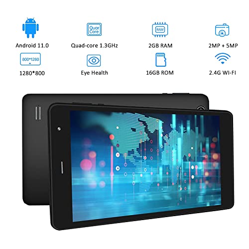 SZTPS Android 11 Tablet internet tablet 8-inch 16GB Storage 128GB TF Expansion, 1280x800 IPS Touchscreen Display, Support Wi-Fi, Bluetooth