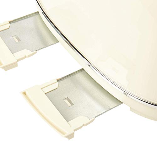 Haden Highclere Cream Toaster 4 Slice - Electric Stainless steel Toaster With Reheat And Defrost Functions - Easy To Clean - Removable Crumb Tray