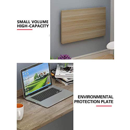 MYYINGELE Folding Wall-mounted Table Multi-functional Bathroom Kitchen Shelf Bedside Table, Learning Desk, Foldable Computer Desk for Small Space