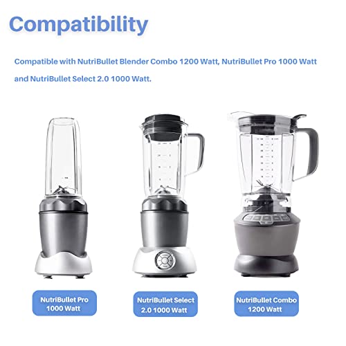 Blender Extractor Cross Blade Easy Twist Blade Replacement Parts for NutriBullet Pro 1000 Watt, NutriBullet Select 2.0, NutriBullet 1200w Combo B