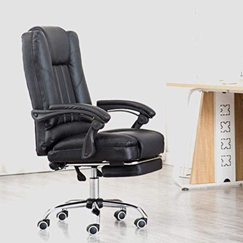HJW Gaming Chair, Office Chair Long-Seat Home Swivel Chair Backrest Student Chair 145 ° Back Reclining Armchair