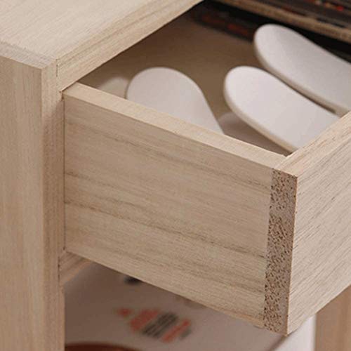 JJZXD Wood Expandable Desk Organizer - Desktop Tabletop Organic Wooden Filing Organization Bookshelf w/Storage Drawer, for Book, Home Office File