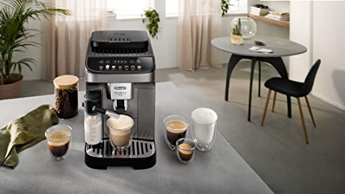 De'Longhi Magnifica Evo ECAM290.83.TB, Fully Automatic Coffee Machine with Milk Frother, Compact Size Bean to Cup Machine, LatteCrema Hot System,