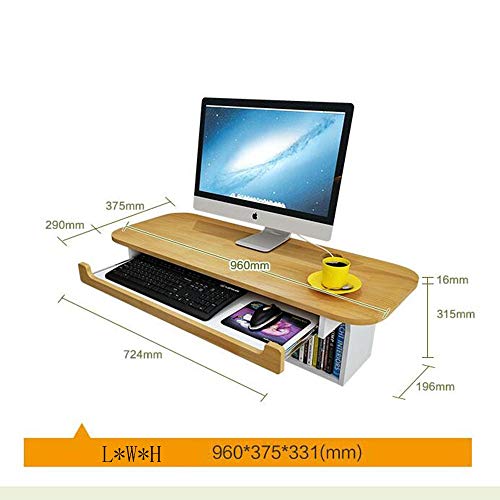 Mu Lazy Table-Folding Table Wood Computer Desk Home Office Furniture 960 * 375 * 331Mm (L*W*H) Save Space