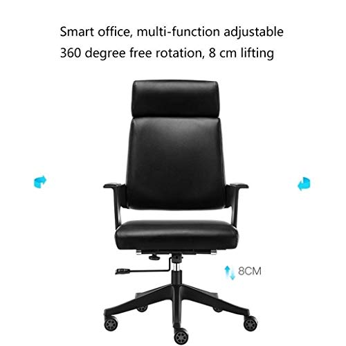 LZQDM Executive Office Ergonomic Heavy Duty Computer Bonded Leather Adjustable Desk Chair Office Desk Chair Leather Executive Conference Task Cha