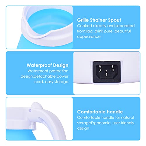 Foldable Electric Kettle, Portable Kettle for Travel, Silicone Electric Water Boiler, Tea Heater, Coffee Maker, Collapsible Kettle with Separable