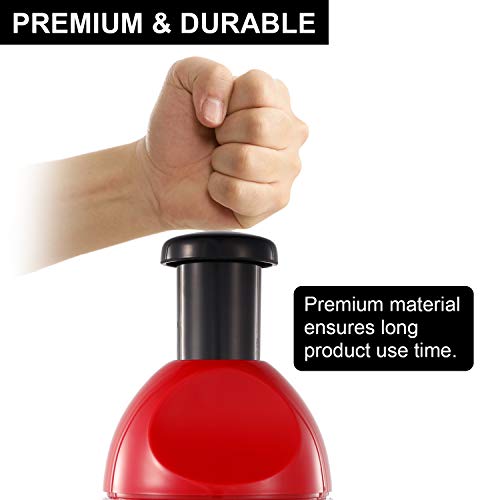 Geedel Food Chopper, Easy to Clean Manual Hand Chopper Dicer, Slap Press Chopper Mincer for Vegetables Onions Garlic Nuts Salads and More - Save