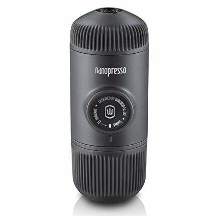 WACACO Nanopresso Portable Espresso Maker, Upgrade Version of Minipresso, 18 Bar Pressure, Extra Small Travel Coffee Maker, Manually Operated, Co