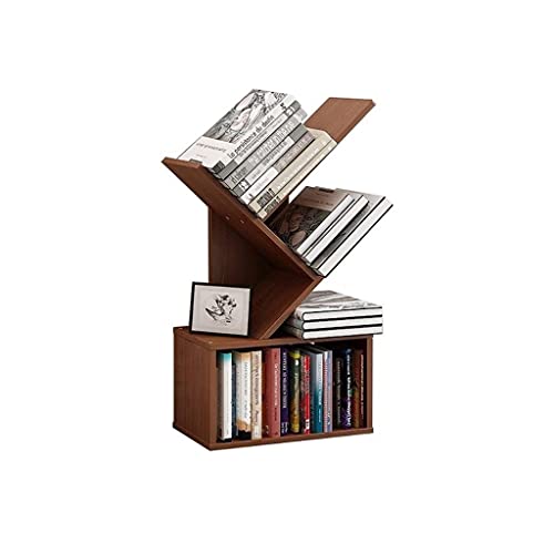 NXYJD Bookshelf, Floor Standing Tree Bookcase in Living Room/Home/Office, Bookshelves Storage Rack for CDs/Movies/Books