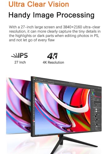 Spasm 27" or 32" 4k Ultra HD Wide Screen Gaming Monitor, for PC, Desktop, XBOX, PS5, Flat Screen (32-Inch)