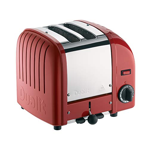Dualit Classic 2 Slice Vario Toaster| Stainless Steel, Hand Built in the UK| Replaceable ProHeat Elements| Heat Two or Four Slots, Defrost Bread,