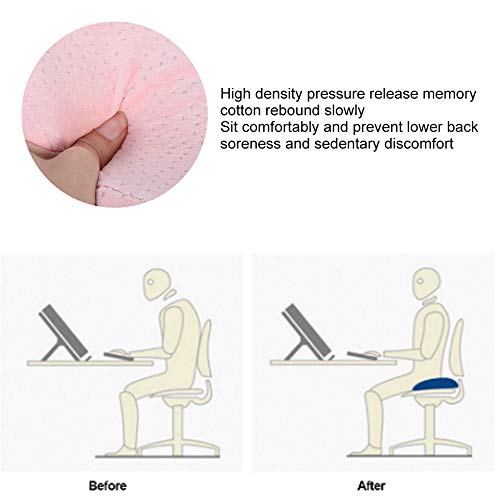 Shanrya Pink Coccyx Cushion, Coccyx Orthopaedic Pillow for Men Women Home