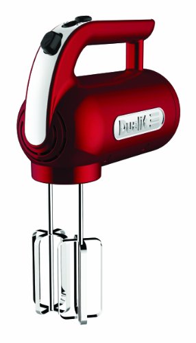Dualit Hand Mixer | 400W, 4 Speed Settings, Retractable Cord | Ideal for Baking with Flat Beaters, Dough Hooks & Whisk Attachments | 89300, Chrom