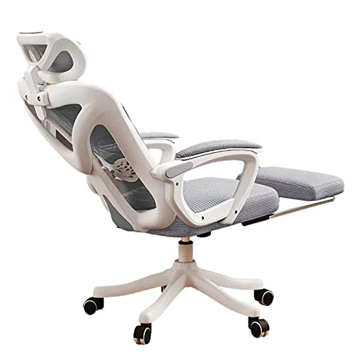 JHKZUDG 360 Swivel Task Chair, Executive Desk Chair with Wheels,Home Office Desk Chair with Headrest And Backrest,Ergonomic Office Chair with Foo