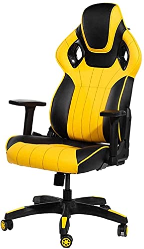 HJW Gaming Chair Computer Chair Home Office Chair Strong and Durable Reclining Racing Chair Adjustable Chair Armchair,116-124X52X55Cm