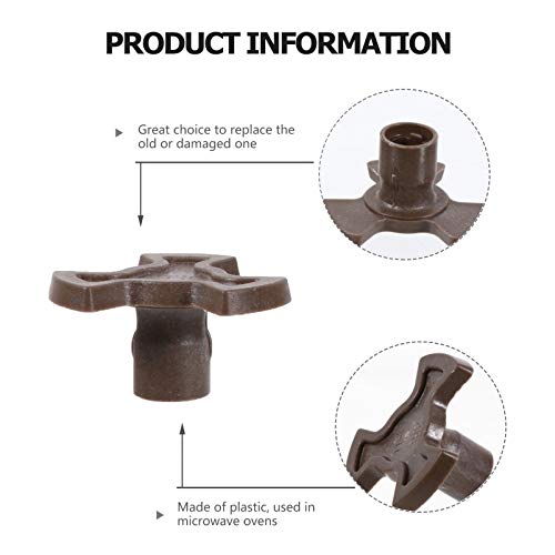 FRCOLOR 4PCS Microwave Turntable Coupler Replacement Microwave Oven Support Heat Resistance Microwave Ovens Mica Plates Repairing Part for Glass