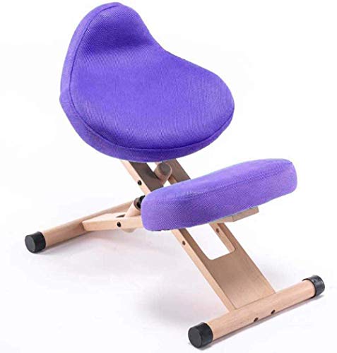 Stylish Simplicity Chair Ergonomic Adjustable Posture Stoolkneepad Kneeling Modern Beech Office Furniture Computer Suitable for Writing Games Com