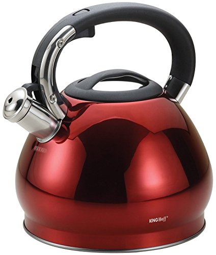 King Hoff KH-1221 Whistling Kettle Black Stainless Steel 3.4 litres