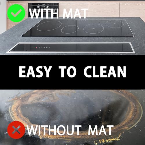 KitchenRaku Electric Stove Top Cover, Ceramic Hob Protector,Induction Hob Protector, Cooker Covers Mat, Extreme Heat Resistance Electric Hob Scra