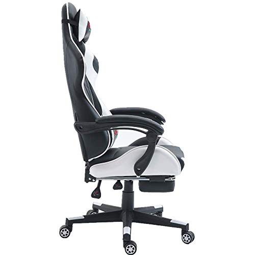 Mu Home Gaming Office Chair Computer Desk Chair High Back Pu Leather Chair Swivel Chair