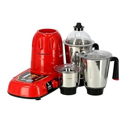 Geepas 750W 3-in-1 Mixer Grinder – Dry & Wet Indian Mixer Grinder Multifunctional Grinder with Stainless Steel Jars & Blades – 3 Speed, Perfect f