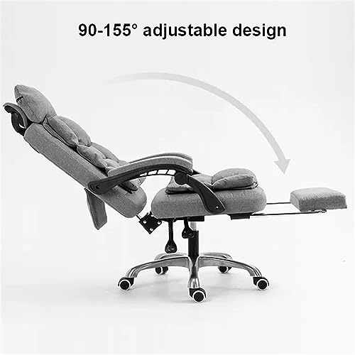 JHKZUDG Executive Office Chair, Home Office Desk Chair,Ergonomic Office Chair, Adjustable Back Rest 360° Swivel Gaming Chair,with Footrest And He