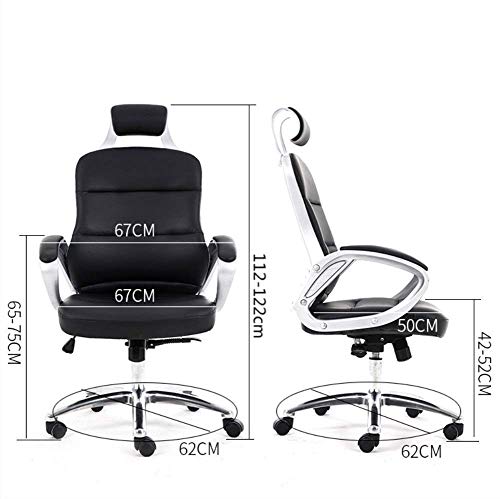 MU Home Computer Chair Boss Study Leather Office Chair Paint Adjustable Office Chair Swivel Reclining Executive Padded Chair Office Chair