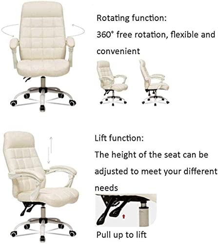 HJW Game Chair Office Chair Swivel Chair, with Armrests 360°Swivel Computer Chair for Home Office Armchair