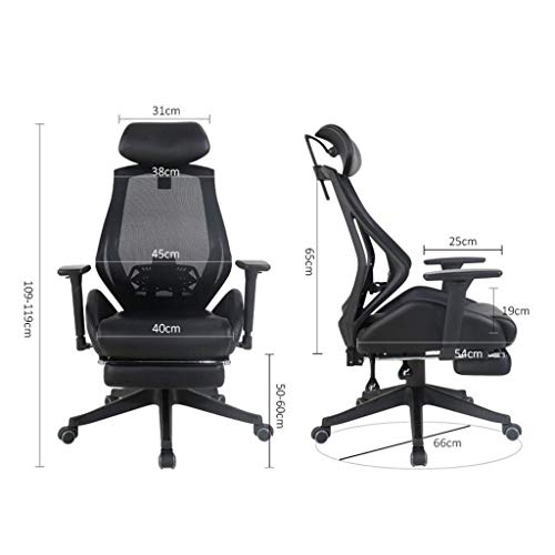 n/a Ergonomic Office Chair Lumbar Support Mesh Chair Computer Desk Task Chair with Armrests