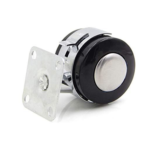 SKOAJAS Plate Casters Pack of 4 Furniture Castor Wheels 2Inch,Trolley Swivel casters with,360° Swivel Wheels,Moving Coffee Table Caster Wheels,He