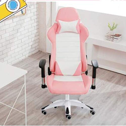 LZQDM Racing Style High Back Ergonomic Office Chair Executive Swivel Computer Desk Chair Height Adjustable Task Chair Reclining with Lumbar Suppo