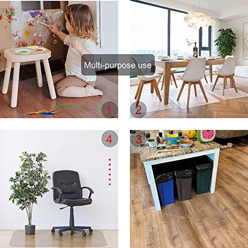 Office Chair Mat for Hardwood Floor,36" x 48" Clear Chair Mat Desk Chair Mat Transparent Hard Floor Chair mats for Home and Office