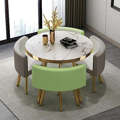 Office Reception Room Club Table and Chair Set Reception Table and Chair Combination Negotiation Table Office Shops Meetings Small Round Tables O
