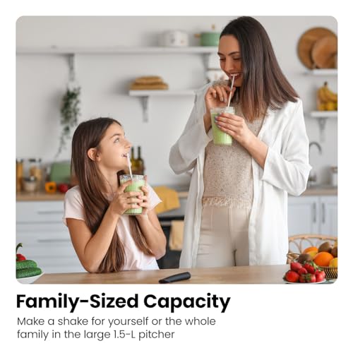 CHEFMAN 2-in-1 Food Processor and Portable Blender with 400W Motor, 2-Tiered Blade System, Ice Crusher - Ideal for Smoothies, Purees, Chopped Veg