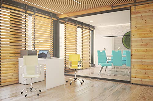 Piqueras and Crespo 214 – Ergonomic Office Chair with Fixed Arms, Adjustable Height and 360 Degree Rotating