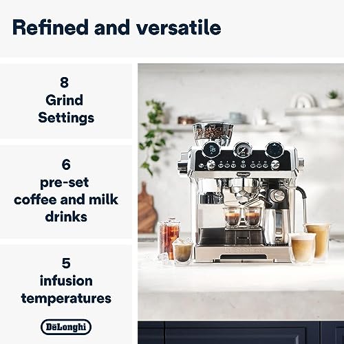 De'Longhi La Specialista Maestro EC9865.M Cold Brew Coffee, Manual Coffee Machine, Cold Extraction Technology, Smart Tamping Station, 8 Hot & Col