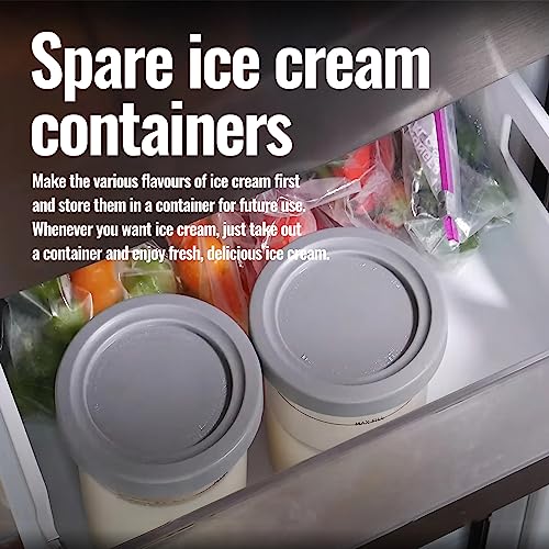 HELAJOY 4 Pack Ice Cream Pints Cups, 16oz, Compatible with Ninja Creami Ice Cream Maker NC299AMZ & NC300 Series, BPA-Free & Dishwasher Safe, with