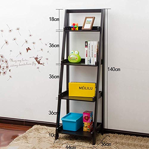 Mu Household Shelves Shelving 4-Tier Decor Bookshelf Bookcase Storage Shelf Flower Shelf Plant Display Shelf for Home Office Racks