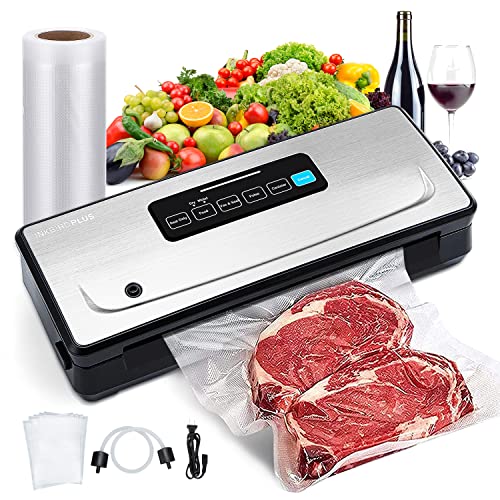 INKBIRD Vacuum Sealer Machine with Seal Bags and Starter Kit,Automatic Food Sealer Machine for Food Preservation,Dry/Moist/Pulse/Canister Mode Va